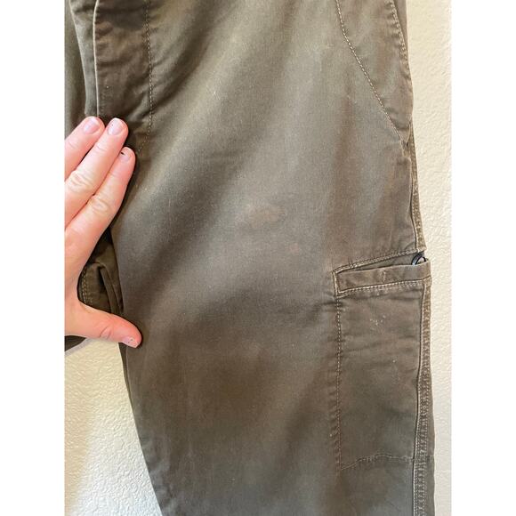 Vince Y2K Boho Straight Leg Cargo Style Olive Green Pants Size 30 - Picture 4 of 14